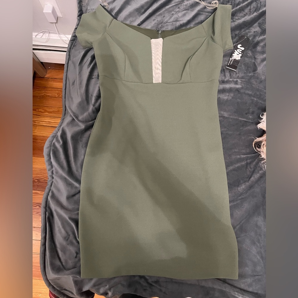 Olive Green Bodycon Dress